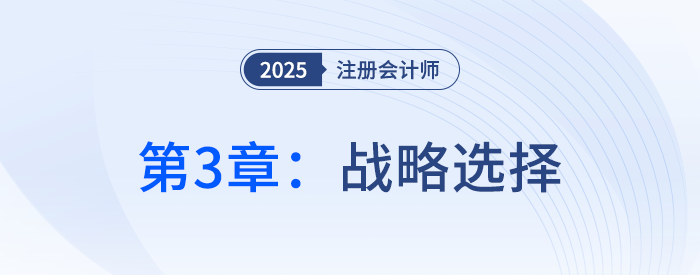 第三章戰(zhàn)略選擇①_25年注冊會計師戰(zhàn)略搶學記憶樹