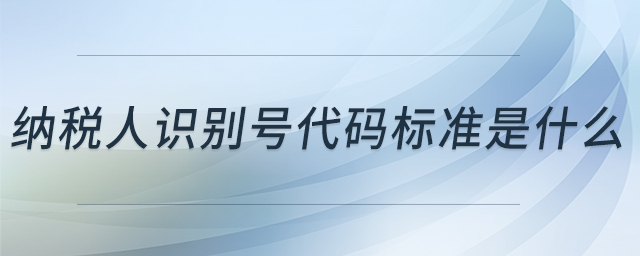 納稅人識(shí)別號(hào)代碼標(biāo)準(zhǔn)是什么