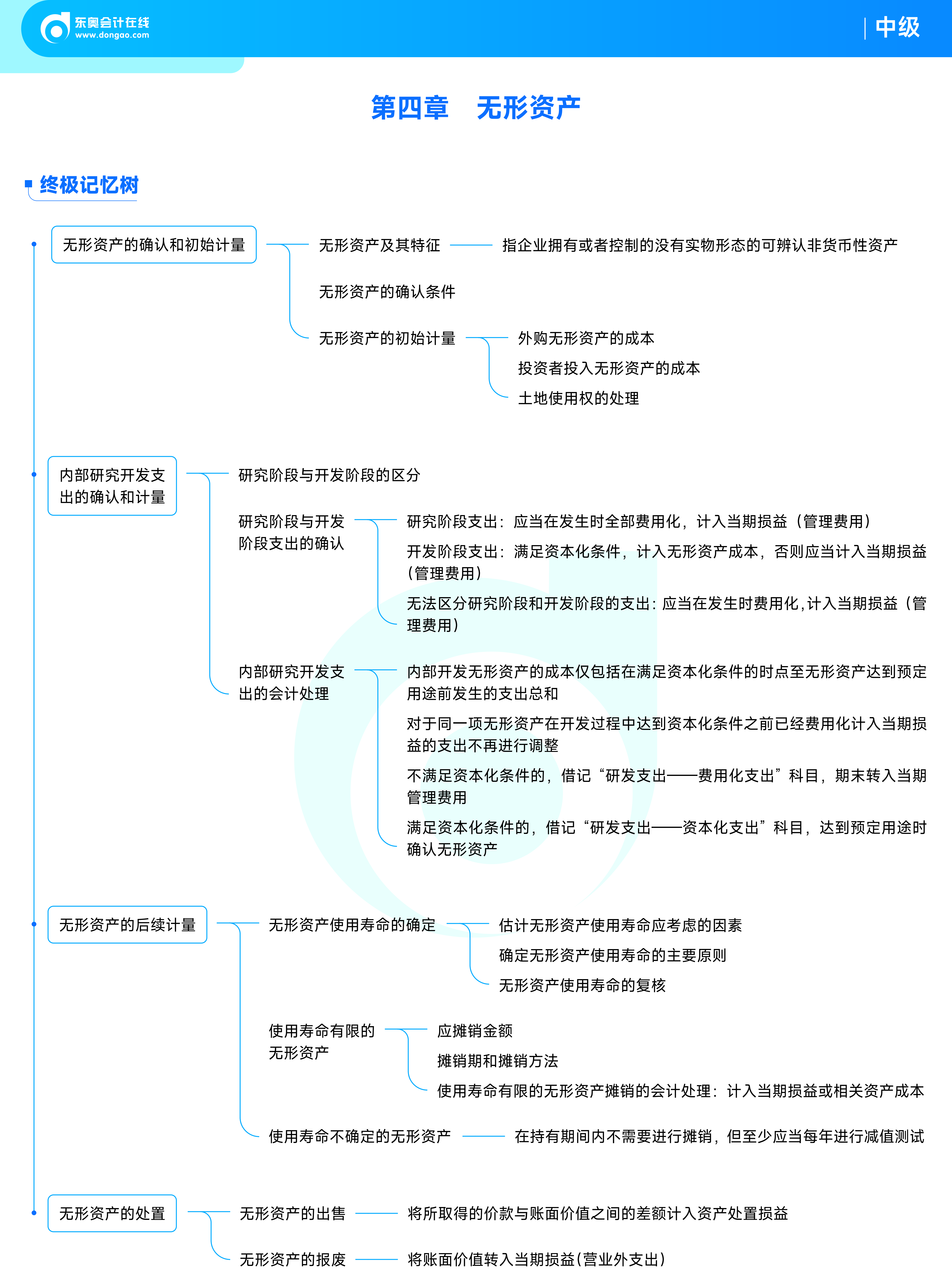 2025年中級會計實務思維導圖——第四章：無形資產(chǎn)