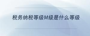 稅務納稅等級m級是什么等級