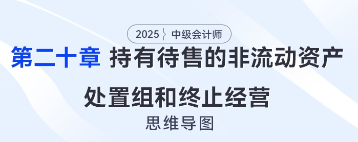 2025年中級會計實務思維導圖——第二十章：持有待售的非流動資產(chǎn)、處置組和終止經(jīng)營
