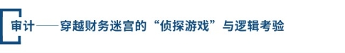 審計——穿越財務迷宮的“偵探游戲”與邏輯考驗