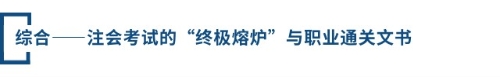 綜合——注會考試的“終極熔爐”與職業(yè)通關文書