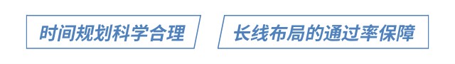 時(shí)間規(guī)劃科學(xué)合理 長(zhǎng)線(xiàn)布局的通過(guò)率保障